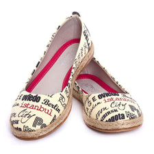 GOBY Cities Ballerinas Shoes FBR1207 Women Ballerinas Shoes - Goby Shoes UK