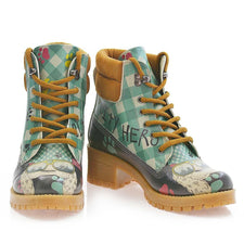 GOBY Cool Dog Short Boots KAT112 Women Short Boots Shoes - Goby Shoes UK