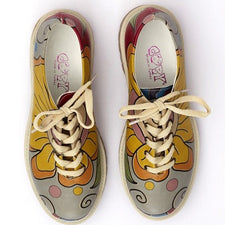 Goby TMK6513 Flowers Women Oxford Shoes - Goby Shoes UK