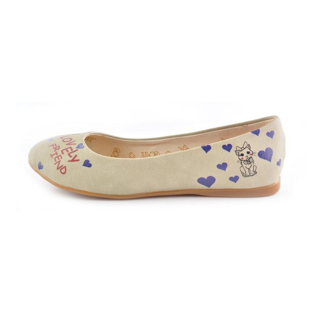 Cute Girl and Animals Ballerinas Shoes 1002