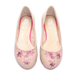 Purple Flower Ballerinas Shoes 1021