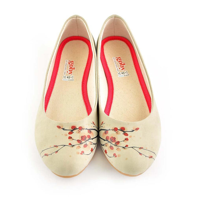 Cherry Blossom Ballerinas Shoes 1031, Goby, GOBY Ballerinas Shoes 