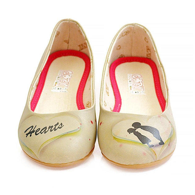 Heart Ballerinas Shoes 1039