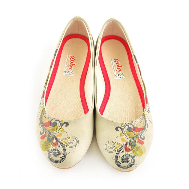 Spiral Flower Ballerinas Shoes 1056