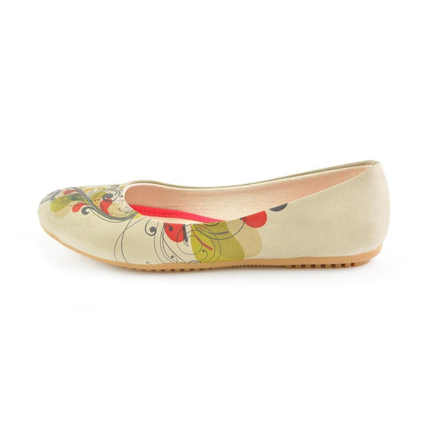 Spiral Flower Ballerinas Shoes 1056