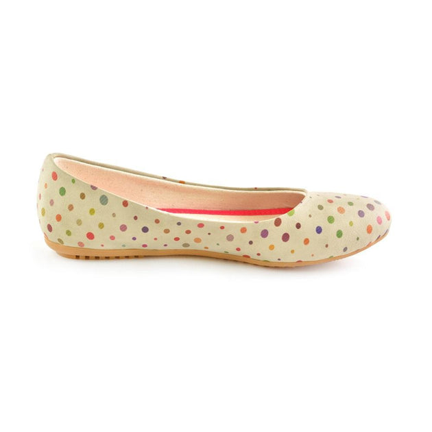 Colorful Spotted Ballerinas Shoes 1059 - Goby GOBY Ballerinas Shoes 