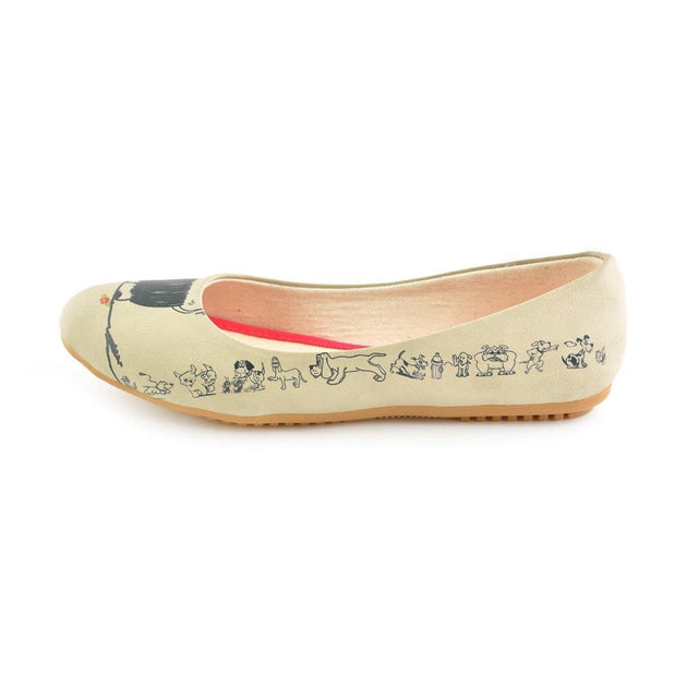 Cute Dog Ballerinas Shoes 1066 - Goby GOBY Ballerinas Shoes 