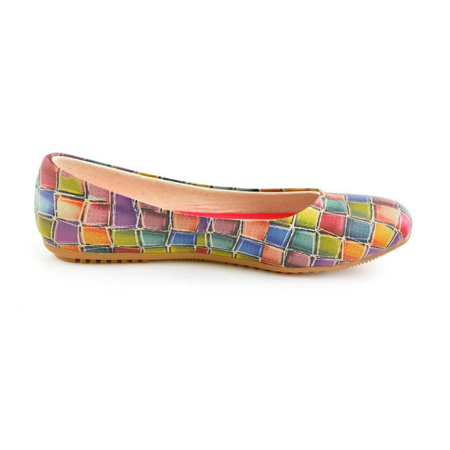 Colored Stones Ballerinas Shoes 1071 - Goby GOBY Ballerinas Shoes 