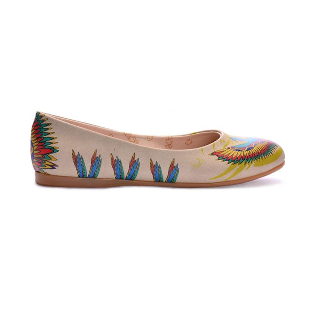 Flamboyant Parrot Ballerinas Shoes 1072 - Goby GOBY Ballerinas Shoes 