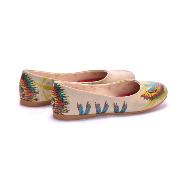 Flamboyant Parrot Ballerinas Shoes 1072 - Goby GOBY Ballerinas Shoes 
