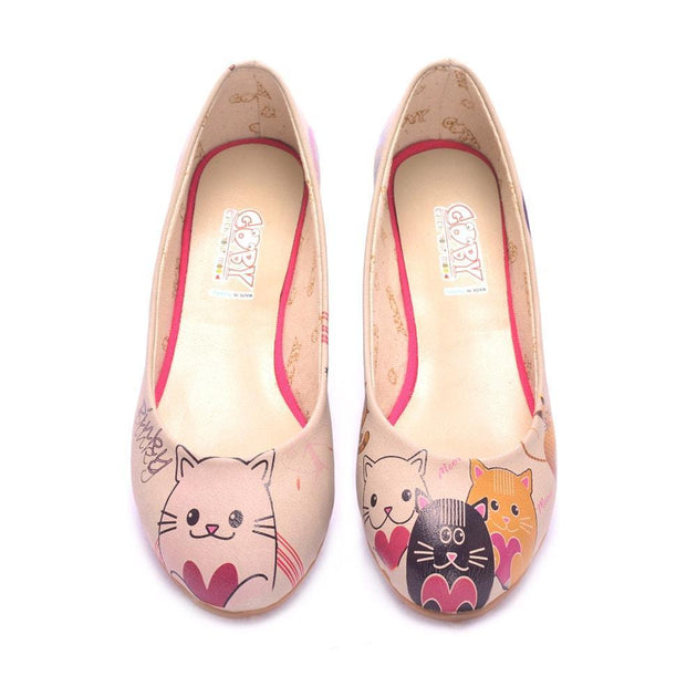 Cute Cats Ballerinas Shoes 1075 - Goby GOBY Ballerinas Shoes 