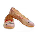 Woman in a Hat Ballerinas Shoes 1083