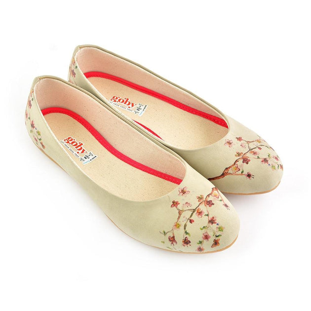 New Cherry Blossom Ballerinas Shoes 1091
