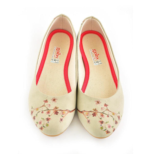 New Cherry Blossom Ballerinas Shoes 1091