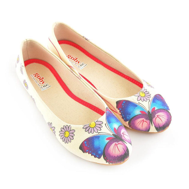 Daisy and Butterfly Ballerinas Shoes 1105 - Goby GOBY Ballerinas Shoes 