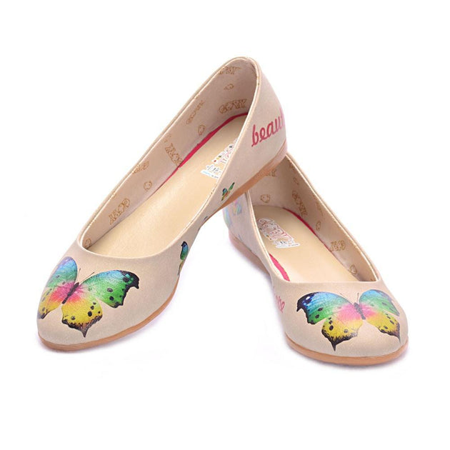 Colorful Butterfly Ballerinas Shoes 2012