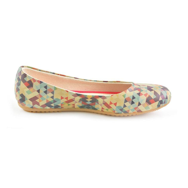 Geometric Colors Ballerinas Shoes 2028 - Goby GOBY Ballerinas Shoes 