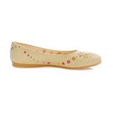 Flowers Heart Ballerinas Shoes 2032