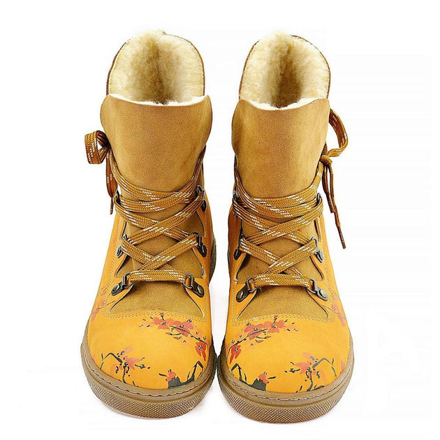 Cherry Boughs Short Furry Boots AGAN105, Goby, ALASKA Short Furry Boots 