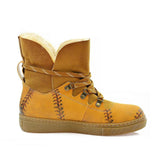 Hand Stitching Short Furry Boots AGAN108