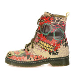 Rose Autumn and Skull Long Boots AMAR102