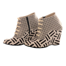 Pattern Ankle Boots BT204