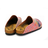  CALCEO Phosphorus Heart Broken Written, Pink and Purple Love Patternerd Clogs - CAL1407 Clogs Shoes - Goby Shoes UK
