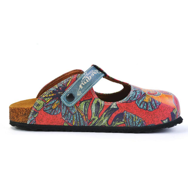  Calceo CAL1505 Peace and Love Clogs Women Clogs Shoes - Goby Shoes UK