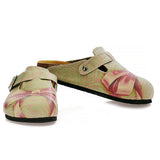  CALCEO Green, Purple Moving Lines and Pink Bow Patterned Clogs - CAL321 Women Clogs Shoes - Goby Shoes UK