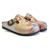  CALCEO Colored Owls and Rainbow Winged Unicorn Patterned Clogs - CAL360 Women Clogs Shoes - Goby Shoes UK