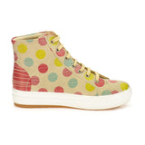  GOBY Colored Dots Sneaker Boots CW2014 Women Sneaker Boots Shoes - Goby Shoes UK