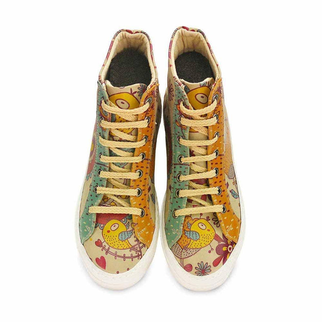  GOBY Flowers Sneaker Boots CW2024 Women Sneaker Boots Shoes - Goby Shoes UK