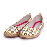  GOBY Colored Dots Ballerinas Shoes FBR1179 Women Ballerinas Shoes - Goby Shoes UK