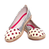 Striped Dotted Ballerinas Shoes FBR1184