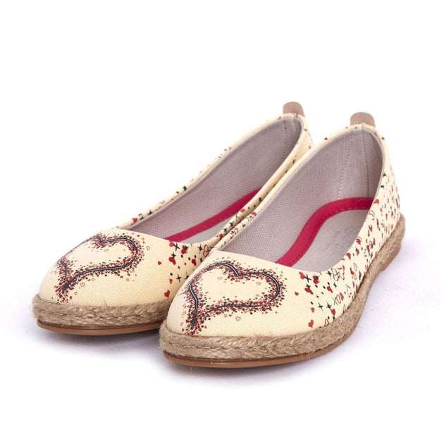  GOBY Heart Ballerinas Shoes FBR1186 Women Ballerinas Shoes - Goby Shoes UK