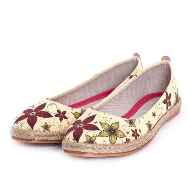  GOBY Flowers Ballerinas Shoes FBR1203 Women Ballerinas Shoes - Goby Shoes UK