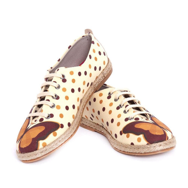  GOBY Butterfly and Dots Ballerinas Shoes FBR1217 Women Ballerinas Shoes - Goby Shoes UK