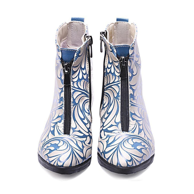  GOBY Flower Ankle Boots FER102 Women Ankle Boots Shoes - Goby Shoes UK
