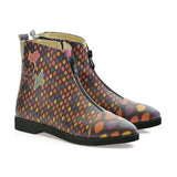  GOBY Color Scaly Ankle Boots FER110 Women Ankle Boots Shoes - Goby Shoes UK