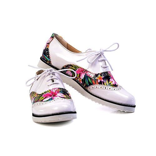 Flowers Oxford Shoes GNG303 - Goby GOBY Oxford Shoes 