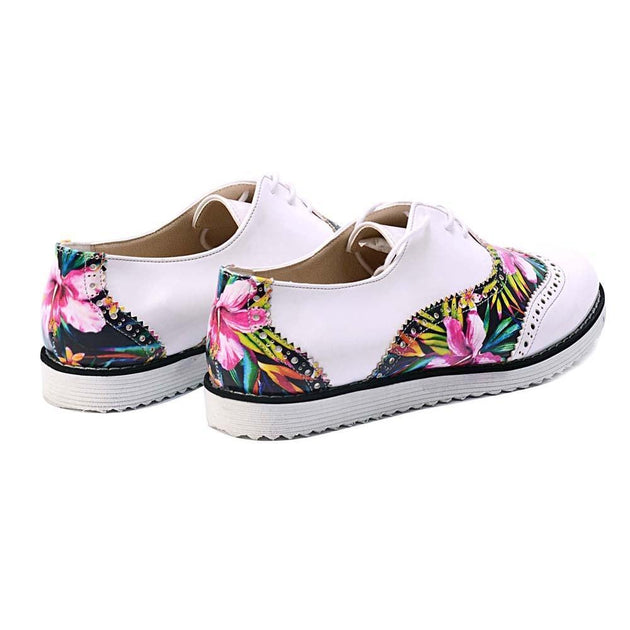 Flowers Oxford Shoes GNG303 - Goby GOBY Oxford Shoes 