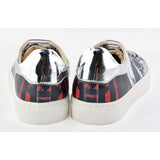  GOBY Bomb Skull Slip on Sneakers Shoes GOB203 Women Sneakers Shoes - Goby Shoes UK