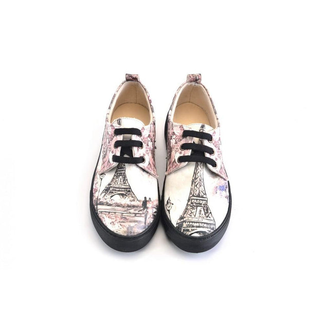  GOBY Eiffel Tower Oxford Shoes GOB301 Women Oxford Shoes - Goby Shoes UK