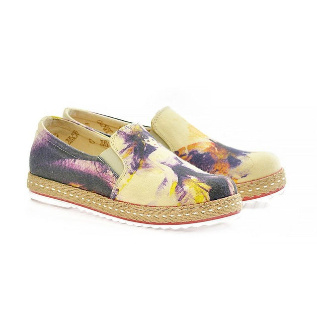 Woman and Butterfly Slip on Sneakers Shoes HV1567