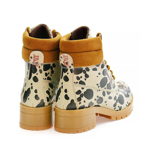  GOBY Dalmatian Short Boots KAT109 Women Short Boots Shoes - Goby Shoes UK