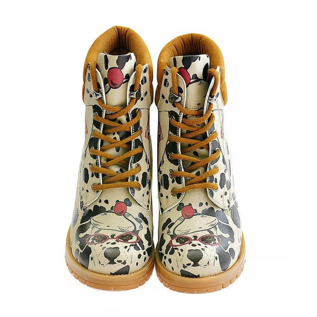  GOBY Dalmatian Short Boots KAT109 Women Short Boots Shoes - Goby Shoes UK