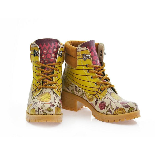  GOBY Flowers Short Boots KAT113 Women Short Boots Shoes - Goby Shoes UK