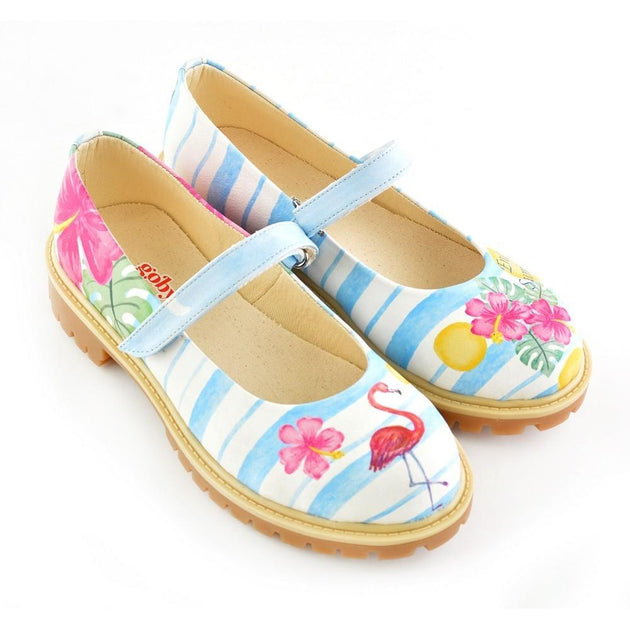 Flamingo and Flowers Ballerinas Shoes KTB105