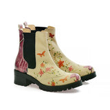  GOBY Flowers Short Boots LAS103 Women Short Boots Shoes - Goby Shoes UK