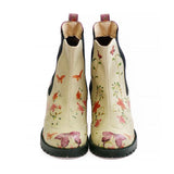 GOBY Flowers Short Boots LAS103 Women Short Boots Shoes - Goby Shoes UK